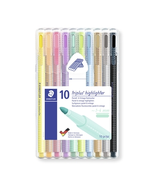 Staedtler Peverlay Pen Texturfer Triplus Pastel Ass (10)